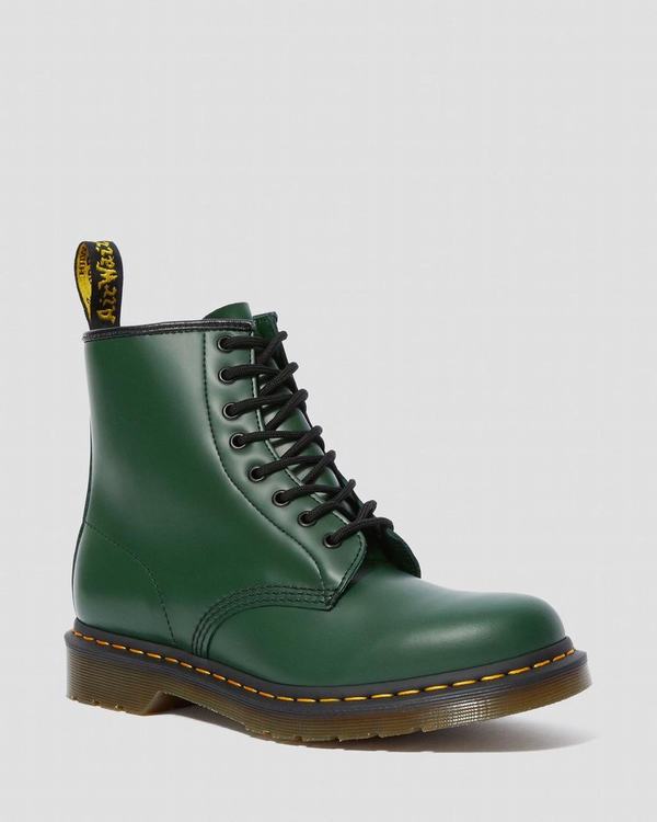 Dr Martens Dámské Kotníkové Boty 1460 Smooth Zelene, CZ-715498